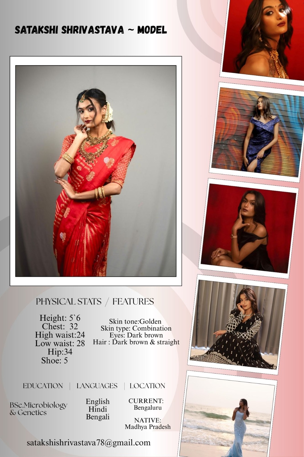 Satakshi Shrivastava - Model Portfolio Photo 1