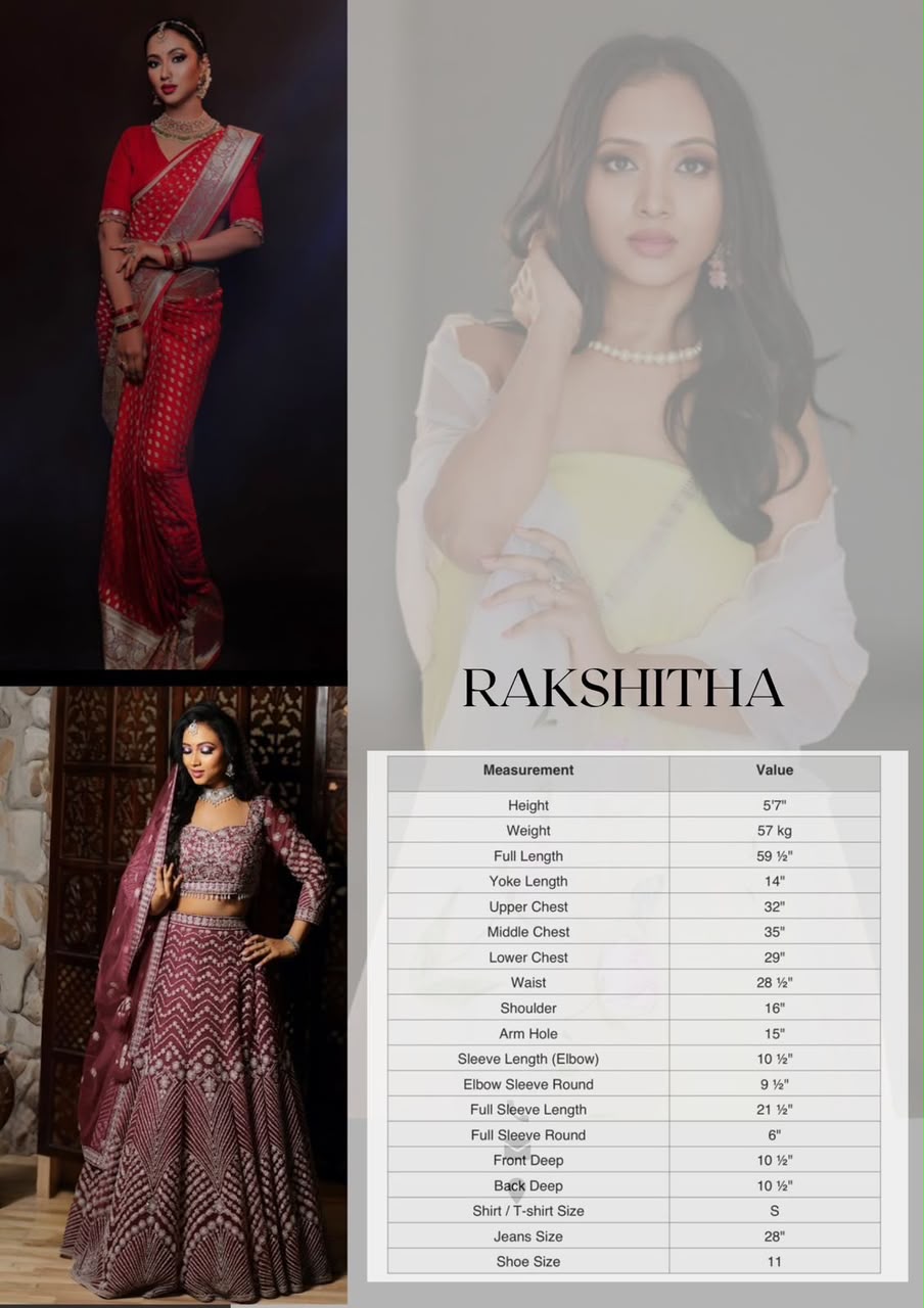 Rakshitha H C - Model Portfolio Photo 1