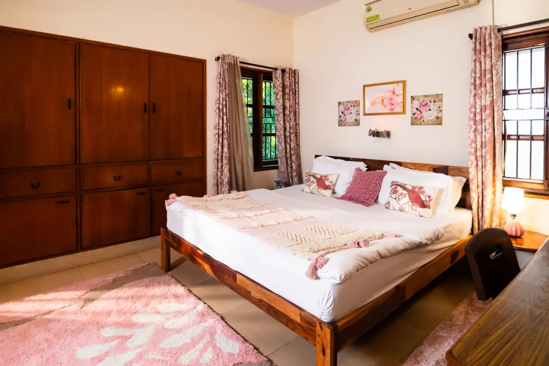 Bougain Blossom – 4BHK Luxe Retro Villa — Third Bedroom