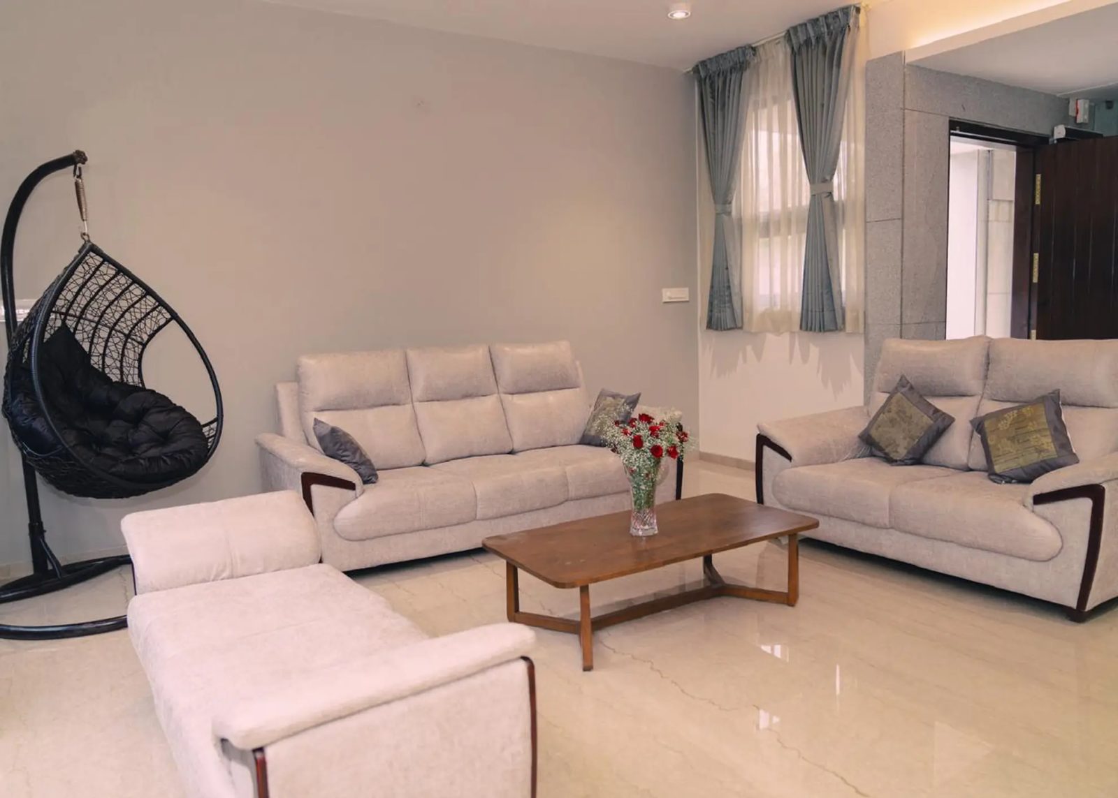 Villa Saanchi – 4BHK Villa for Shoots in Gopasandra — Living Area