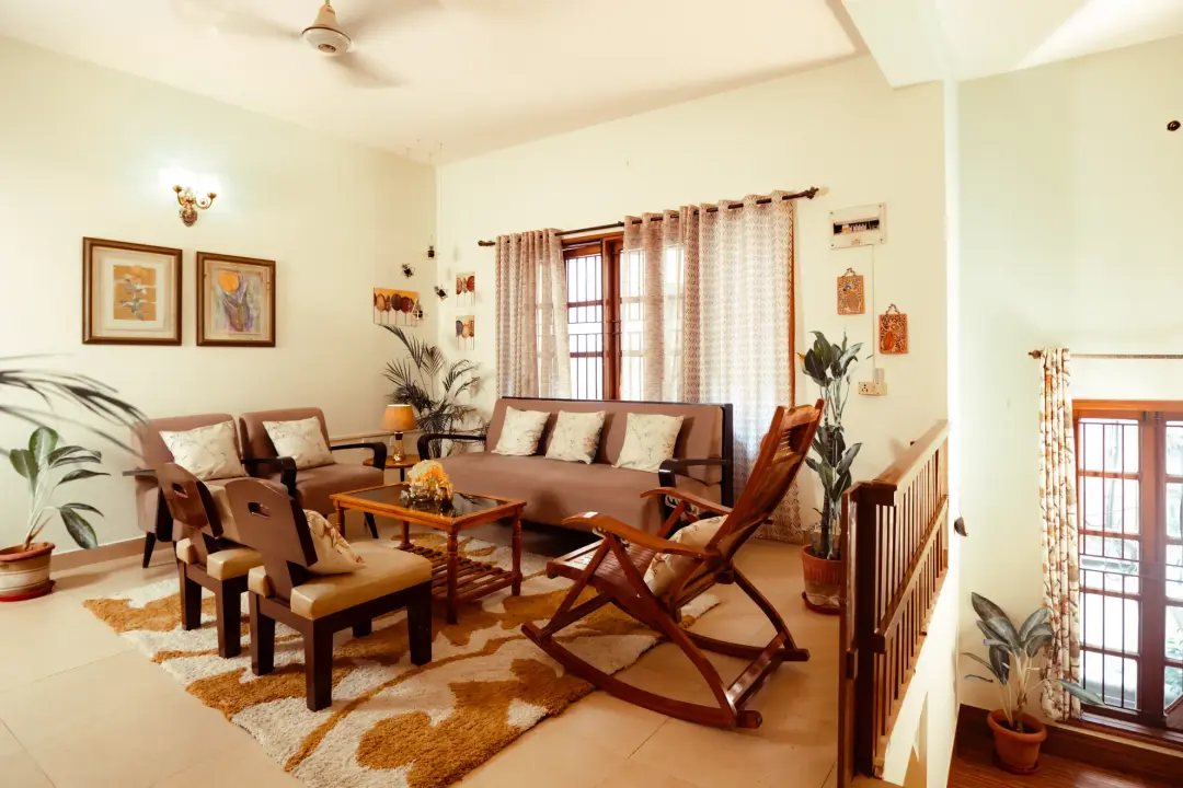 Bougain Blossom – 4BHK Luxe Retro Villa — Lounge