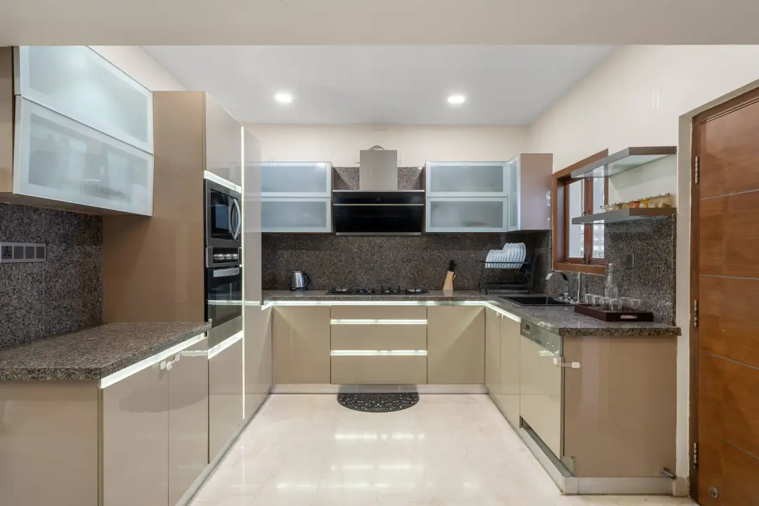 Modern Mirage – 4BHK Contemporary Luxury Villa — Kitchen