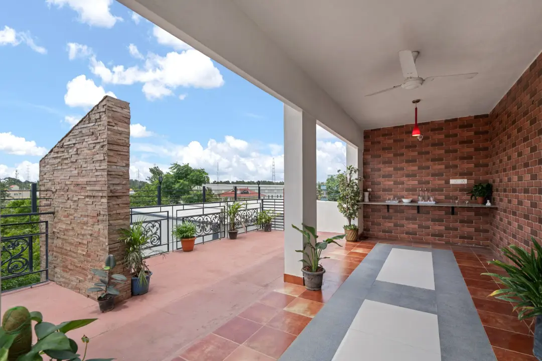 Serene Springs – 4BHK Luxury Villa with Private Home Cinema — Terrace