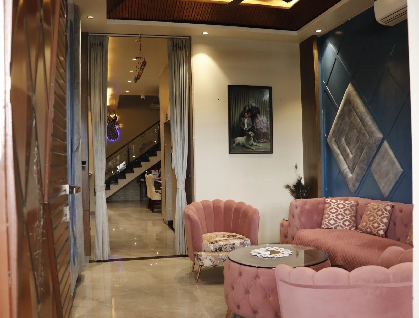 Gokulam Villa – 3BHK Villa for Shoots in Lalarpura — Living Area