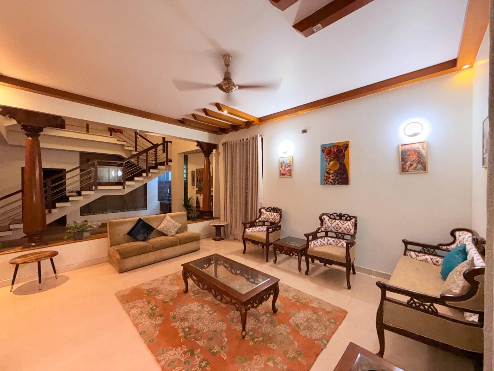 Terra Nest – 4BHK Villa for Shoots in Indiranagar — Living Area