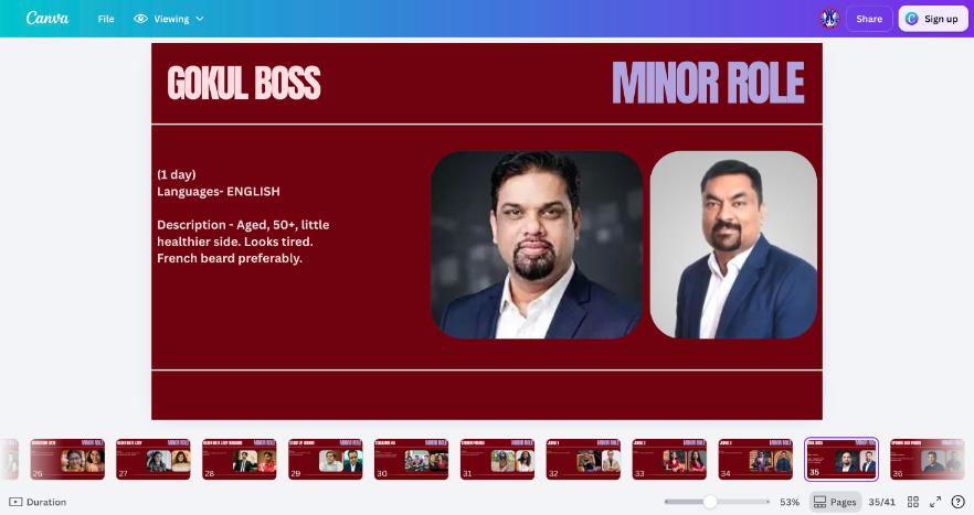 Reference for Gokul's Boss (Minor)