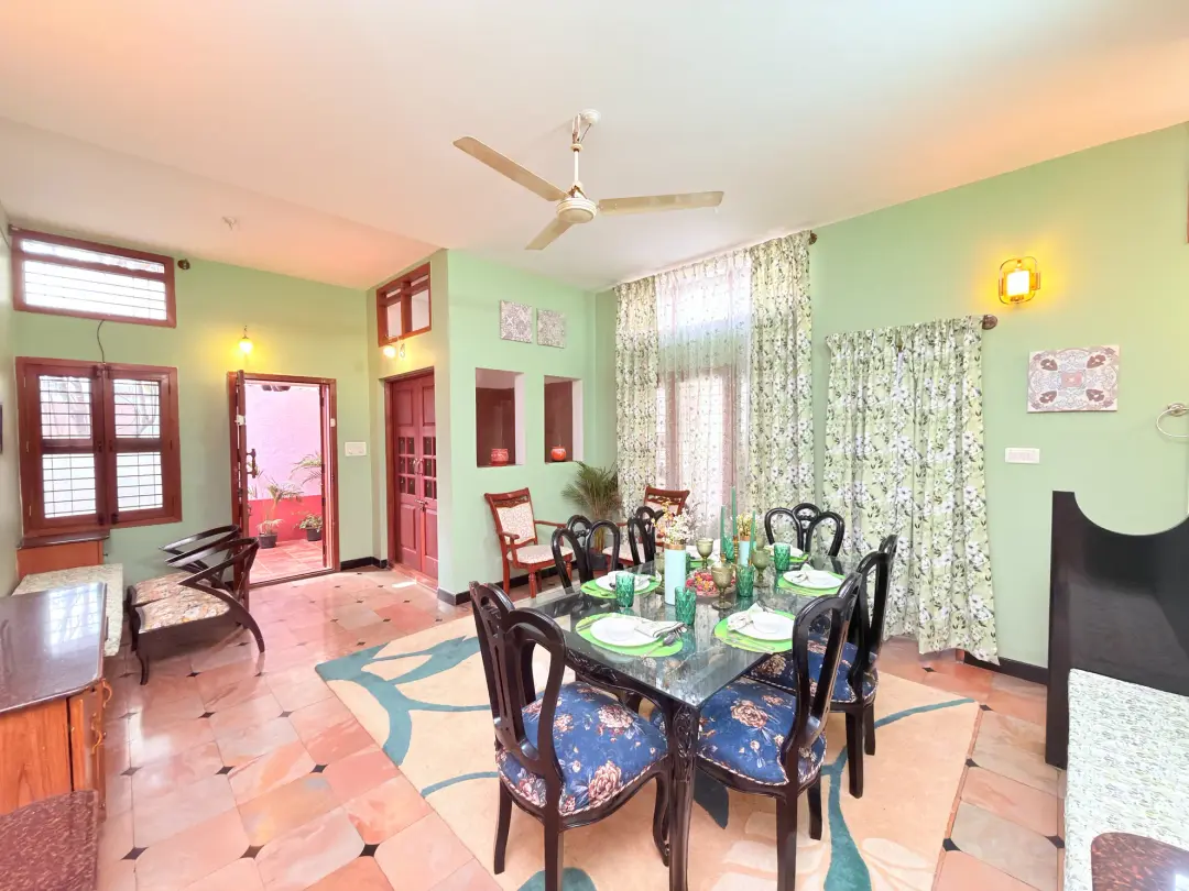 Vana Vista – 5BHK Luxury Garden Villa — Dining Area