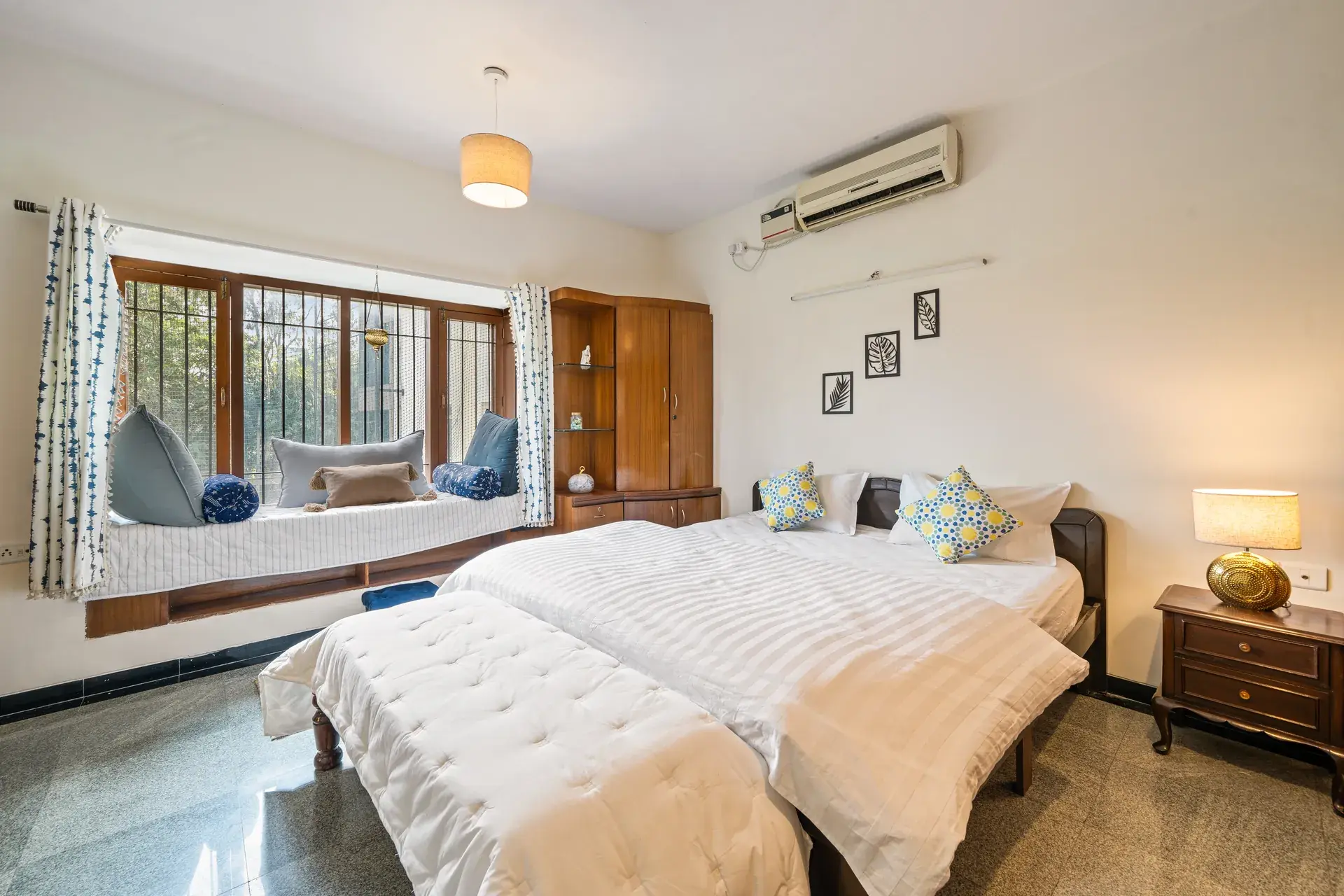 Namma Woodland – 4BHK Golf Course View Villa — First Bedroom