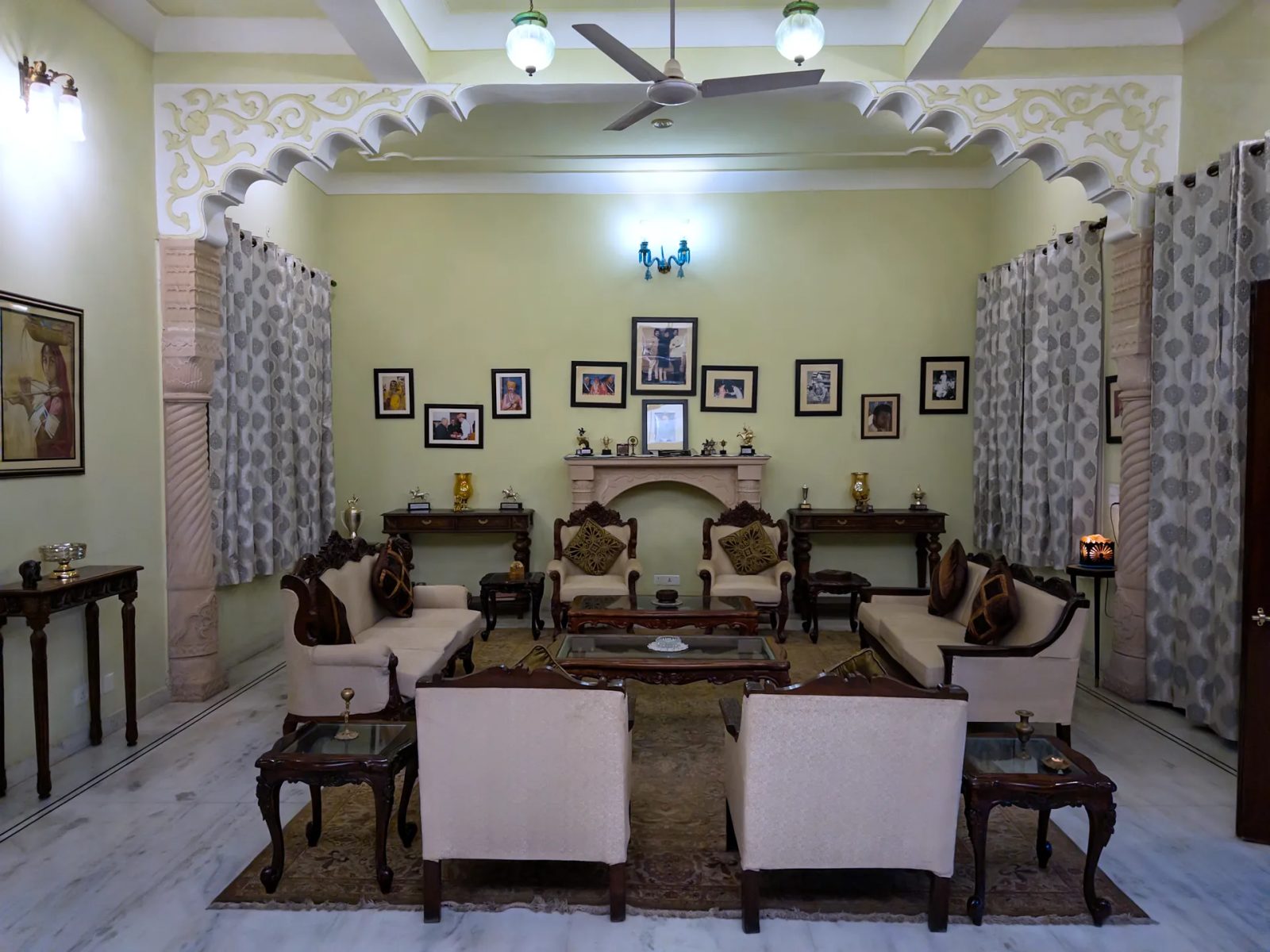 Talabgaon Bagh – 6BHK Villa for Shoots in Jagatpura — Living Area