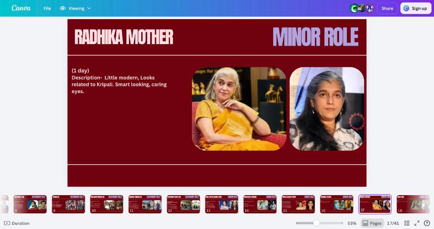 Reference for Radhika's Mother (Minor)