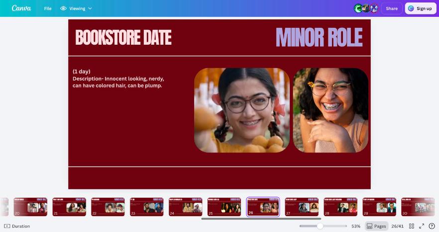 Reference for Bookstore Date (Minor)