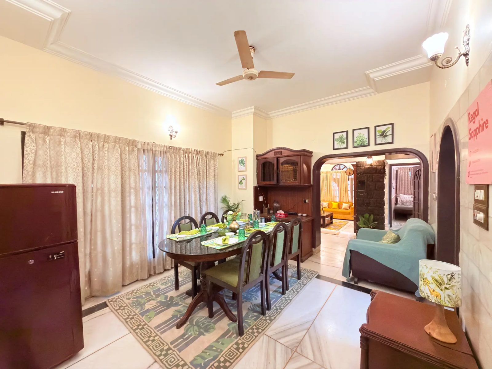 Regal Sapphire – 5BHK Villa for Shoots in Koramangala — Dining Area