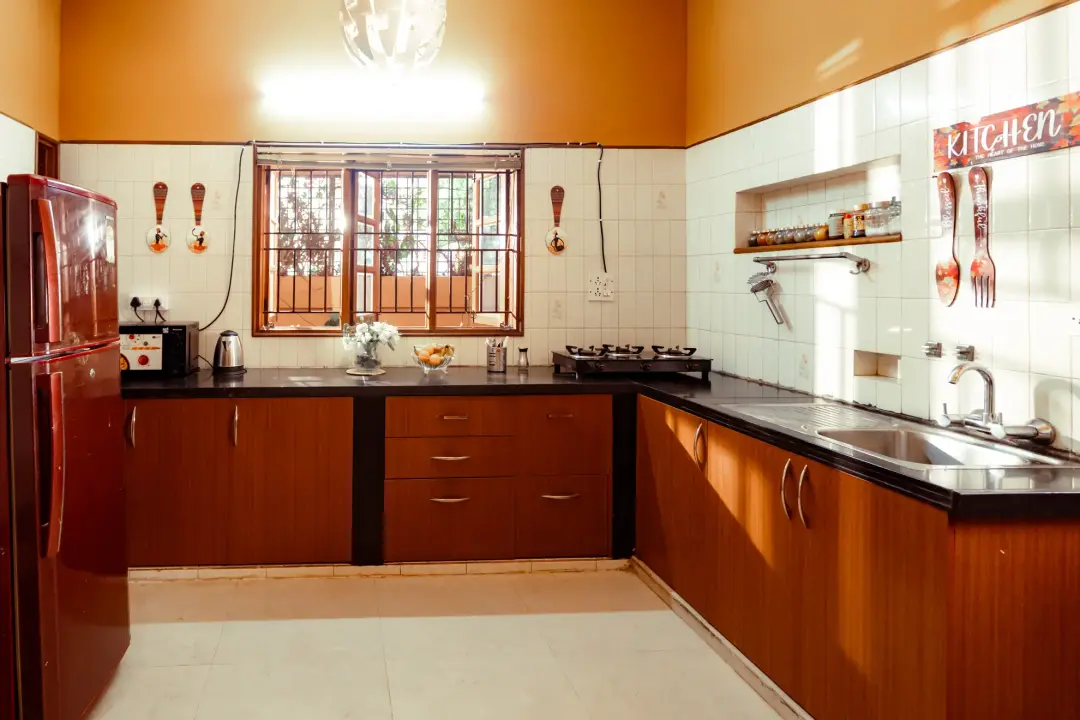 Bougain Blossom – 4BHK Luxe Retro Villa — Kitchen
