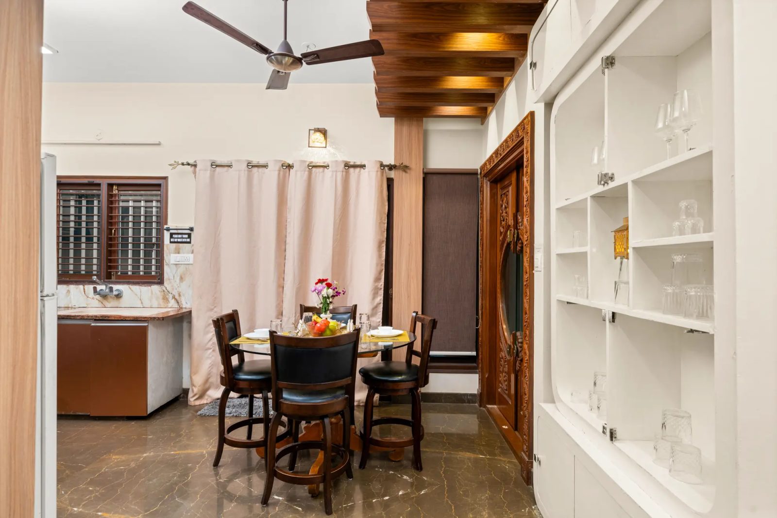 Twilight Terrace – 3BHK Villa for Shoots in Jayanagar — Dining Area