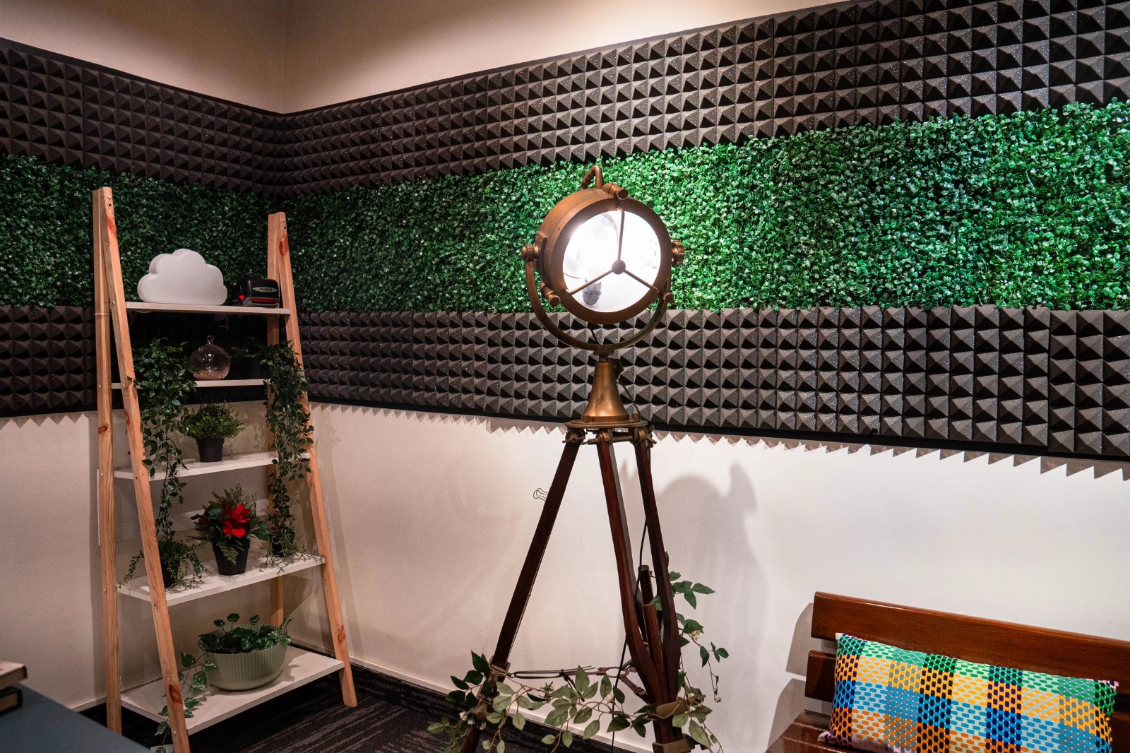 Multi-Set Creator Studio with Podcast Rooms & Terrace, Infantry Road — Podcast Room