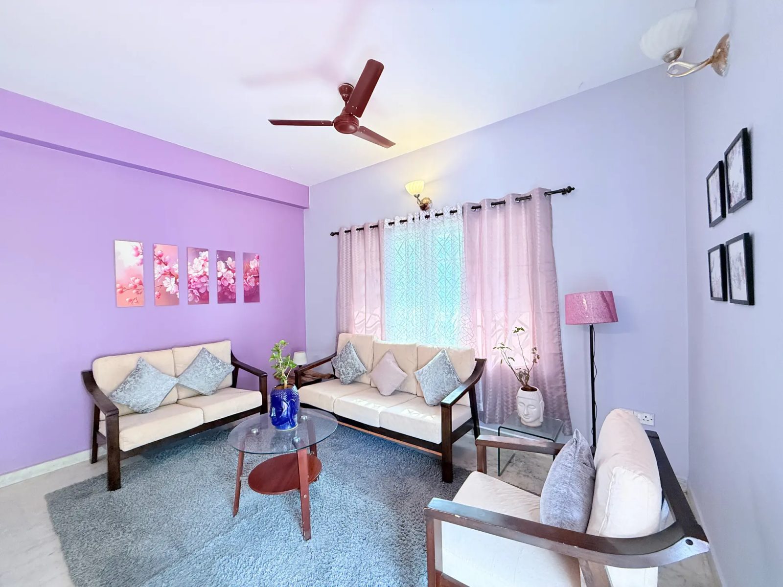 Sunflower Skyline – 2BHK Home for Shoots in Koramangala — Living Area