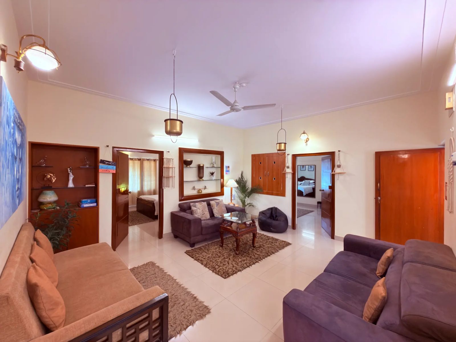 Bohemian Escapade – 2BHK Home for Shoots in Indiranagar — Living Area
