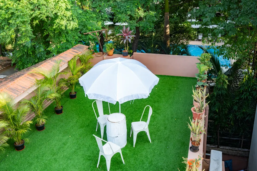 Bougain Blossom – 4BHK Luxe Retro Villa — Terrace
