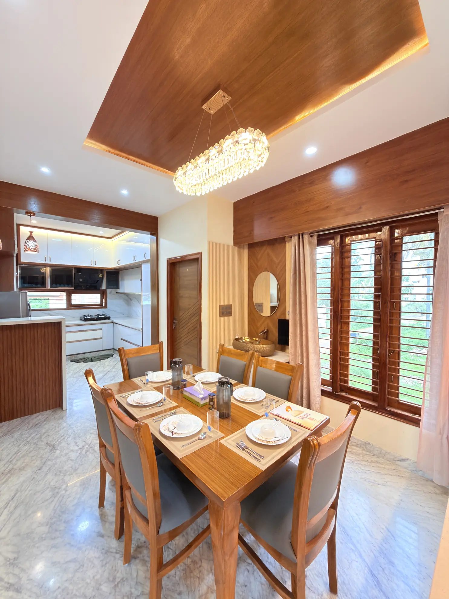 Palm Breeze – 4BHK Villa for Shoots in Madavara — Dining Area