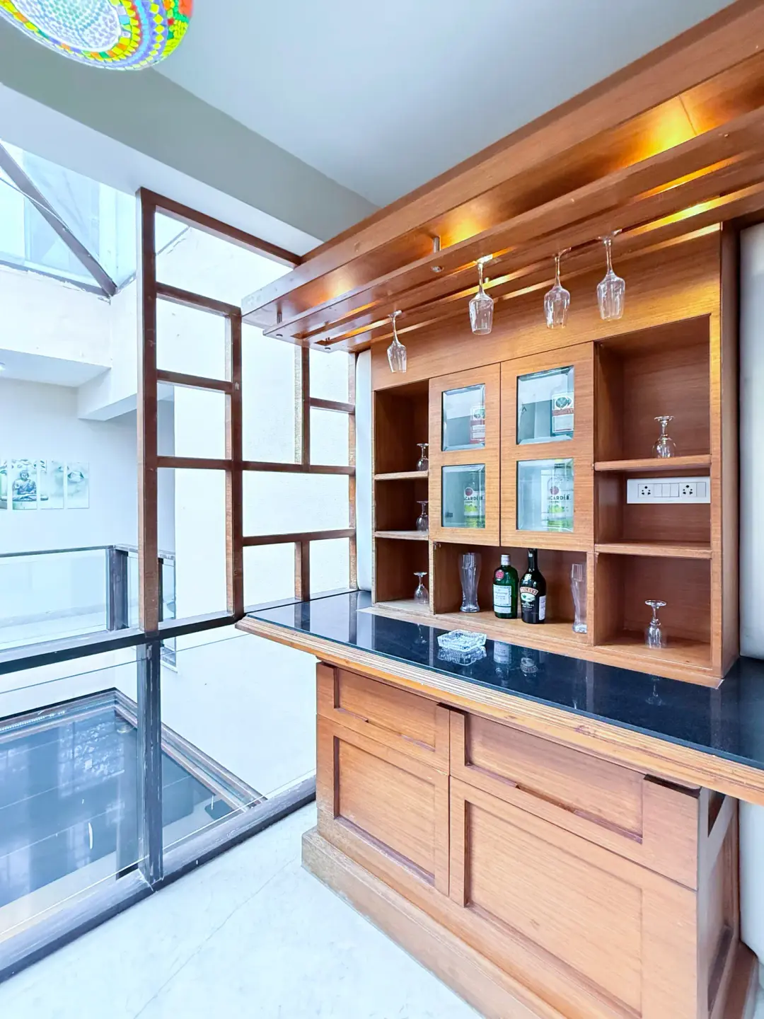 Lagoon Luxe – 4BHK Luxury Villa with Rooftop Pool — Bar Area