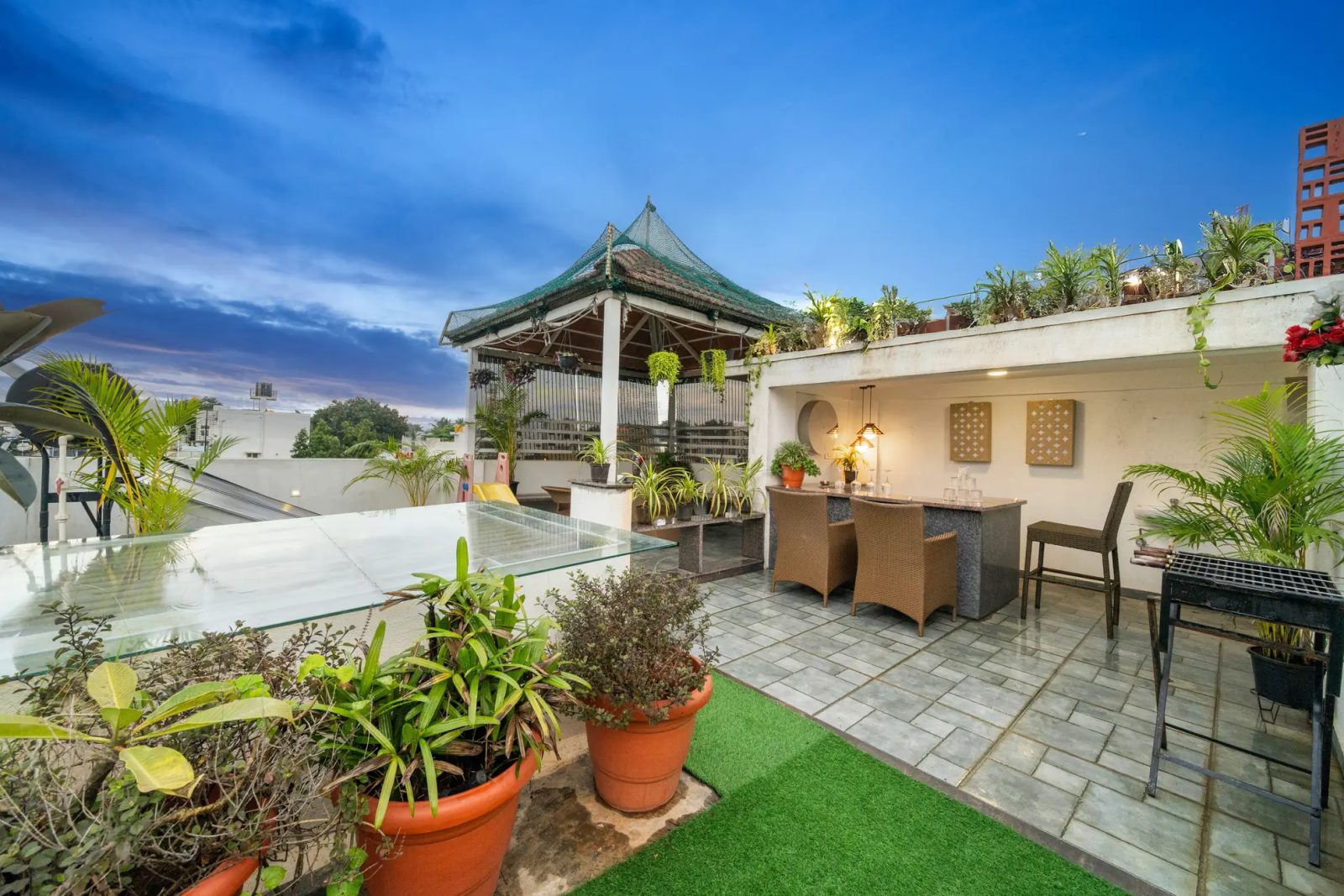 Twilight Terrace – 3BHK Villa for Shoots in Jayanagar — Terrace