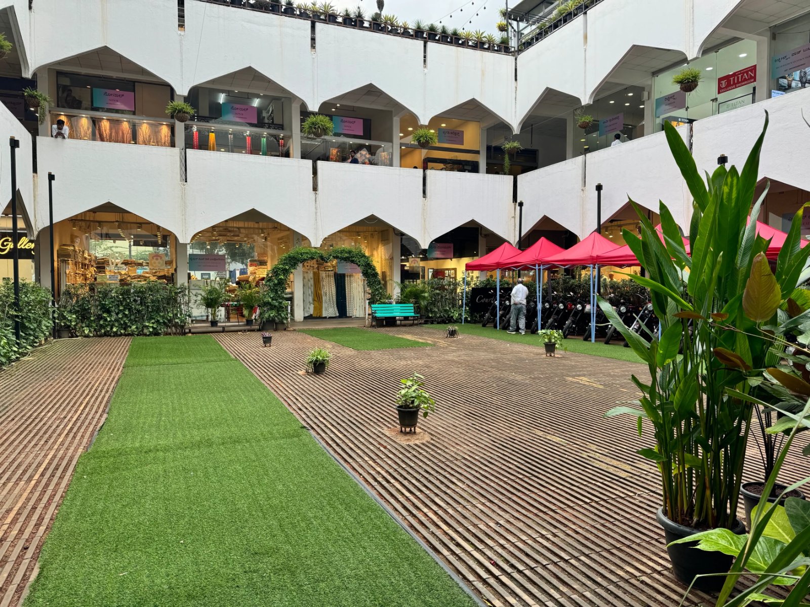 Multi-Set Creator Studio with Podcast Rooms & Terrace, Infantry Road — Courtyard & Terrace Garden