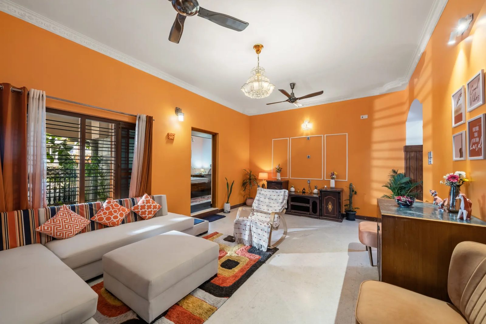 Magnum Opus – 5BHK Villa for Shoots in Brookefield — Living Area