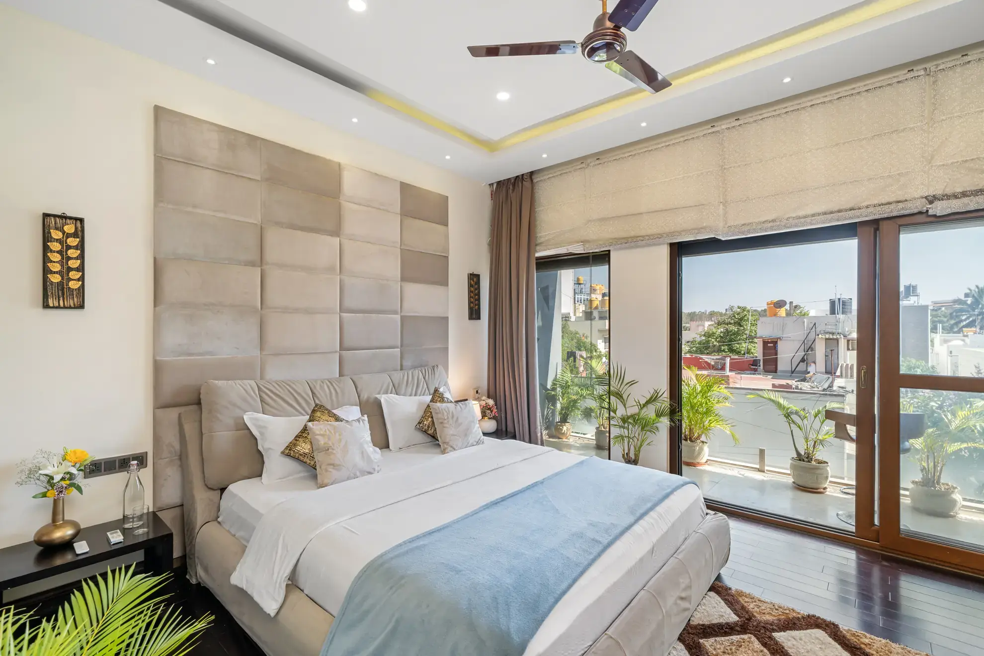 Modern Mirage – 4BHK Contemporary Luxury Villa — First Bedroom