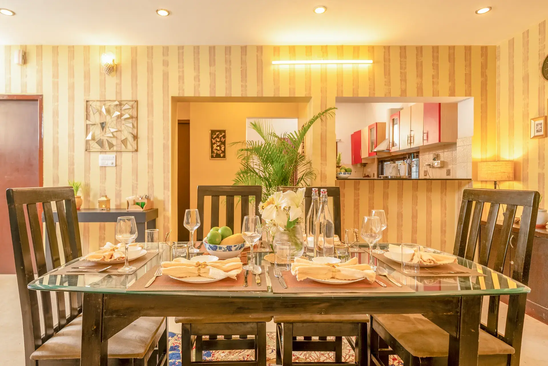Billionaires Glasshouse – 5BHK Contemporary Luxury Villa — Dining Area