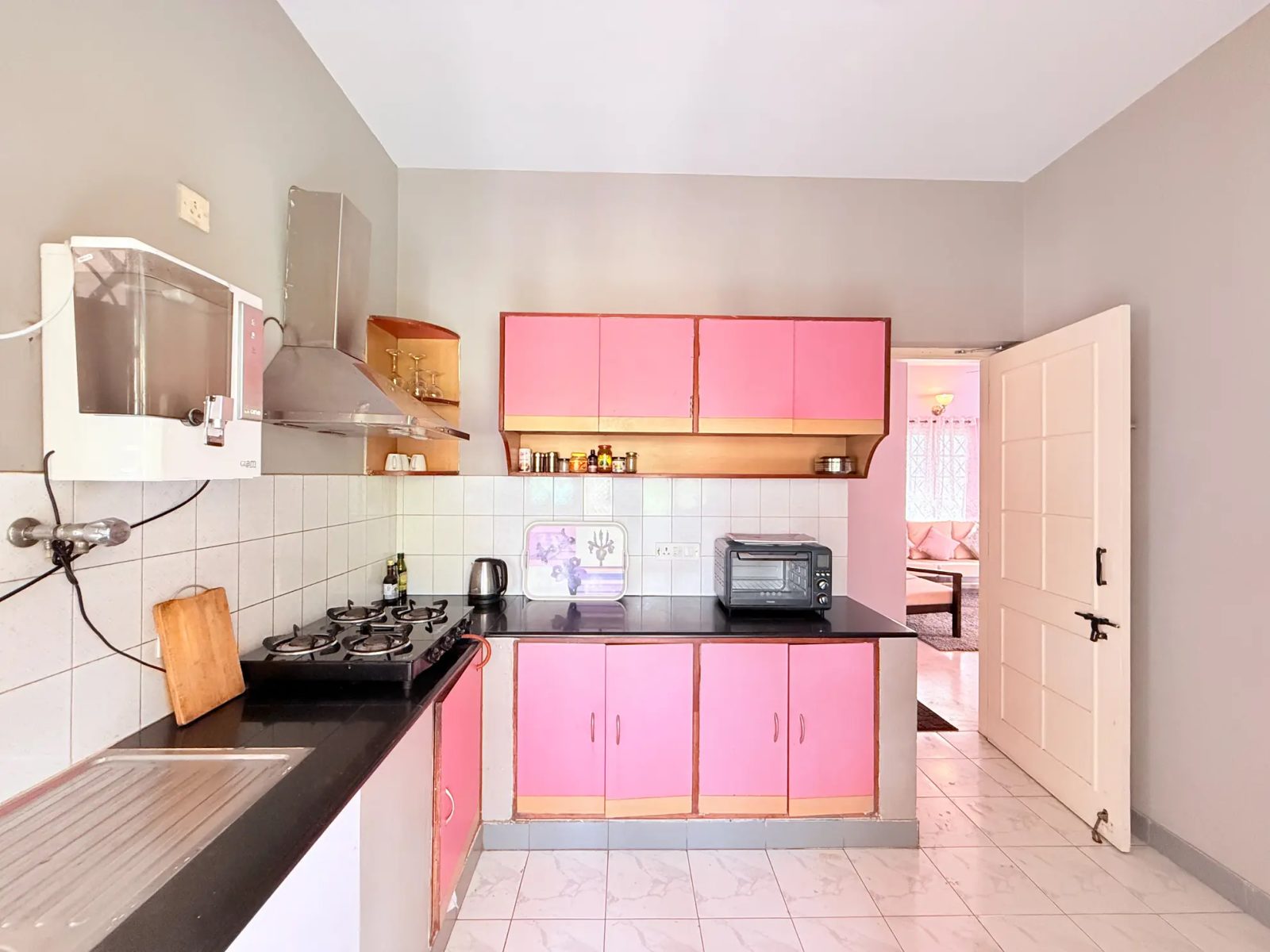 Sunflower Skyline – 2BHK Home for Shoots in Koramangala — Kitchen