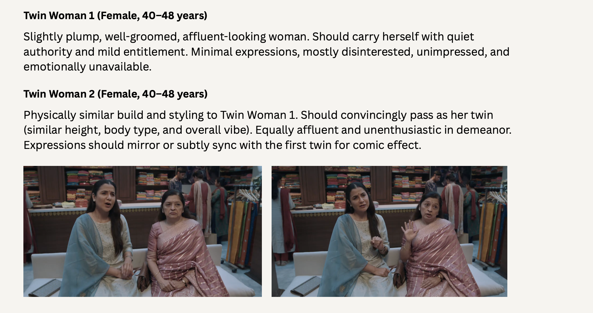 Reference for Twin Woman 2 (Female, 40–48 yrs)