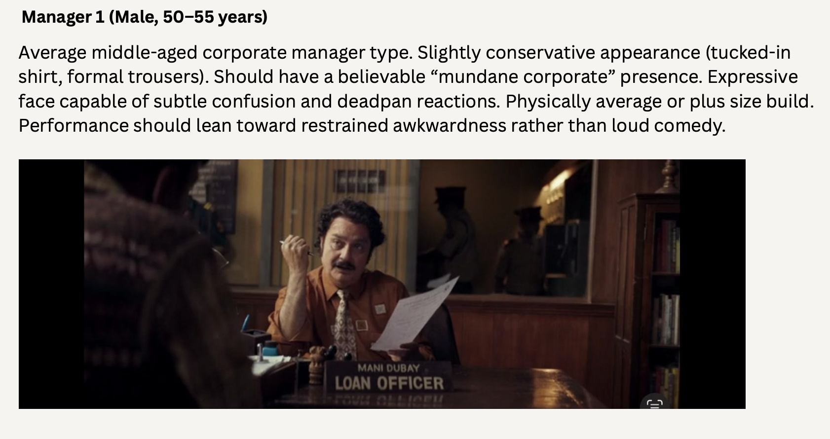 Reference for Manager (Male, 50–55 yrs)