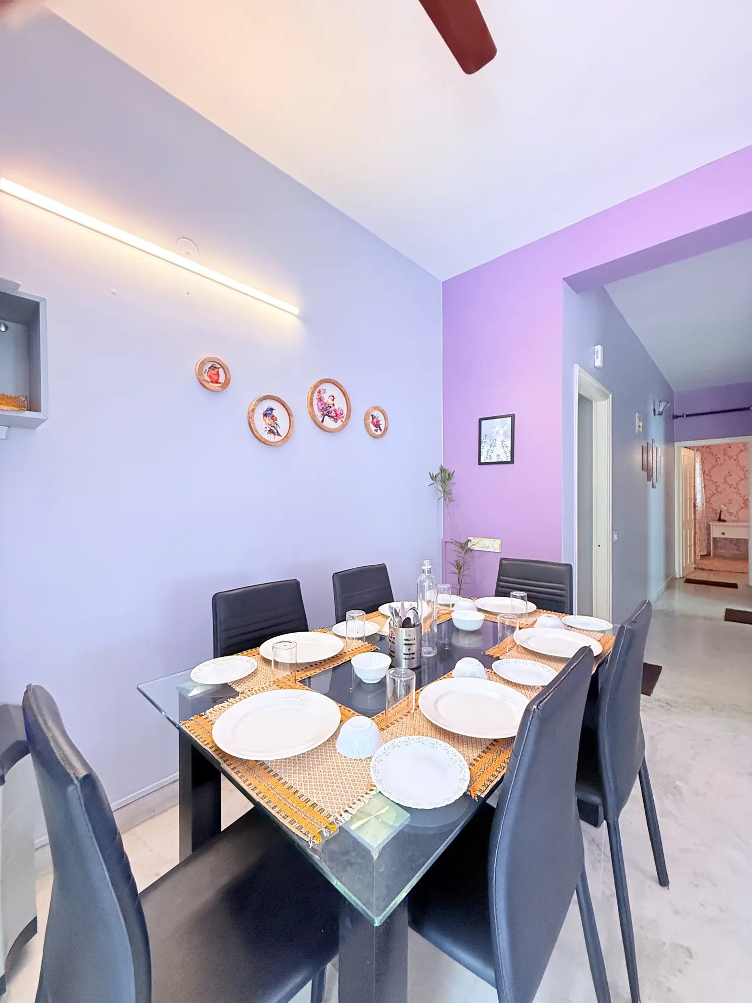 Sunflower Skyline – 2BHK Home for Shoots in Koramangala — Dining Area