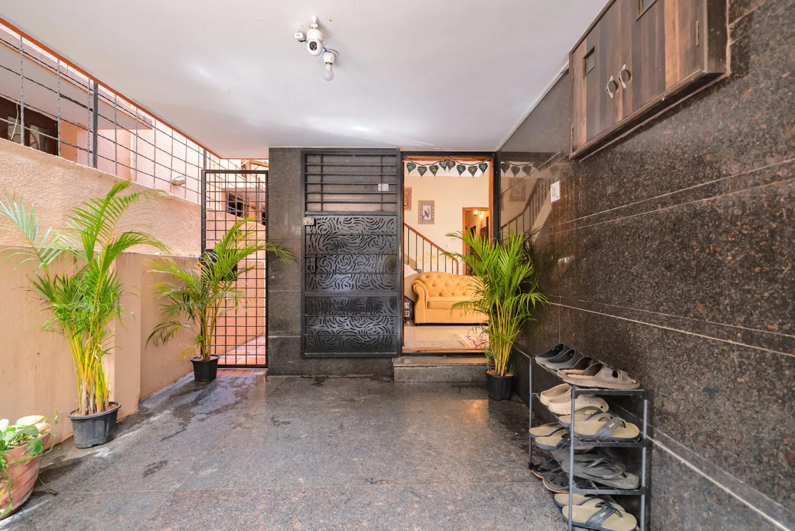 Namma Morocco – 4BHK Villa for Shoots in Cambridge Layout — Entrance and Parking