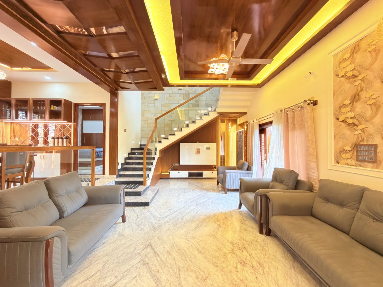 Palm Breeze – 4BHK Villa for Shoots in Madavara — Living Area