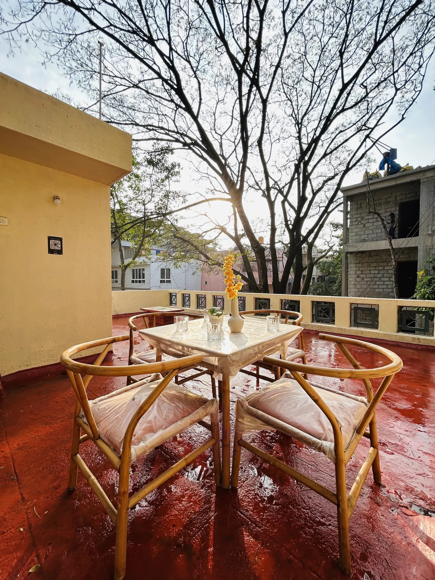 Classic Charm – 4BHK Villa for Shoots in Koramangala — castle-terrace