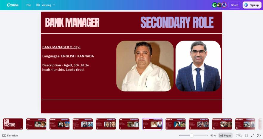 Reference for Bank Manager (Secondary)