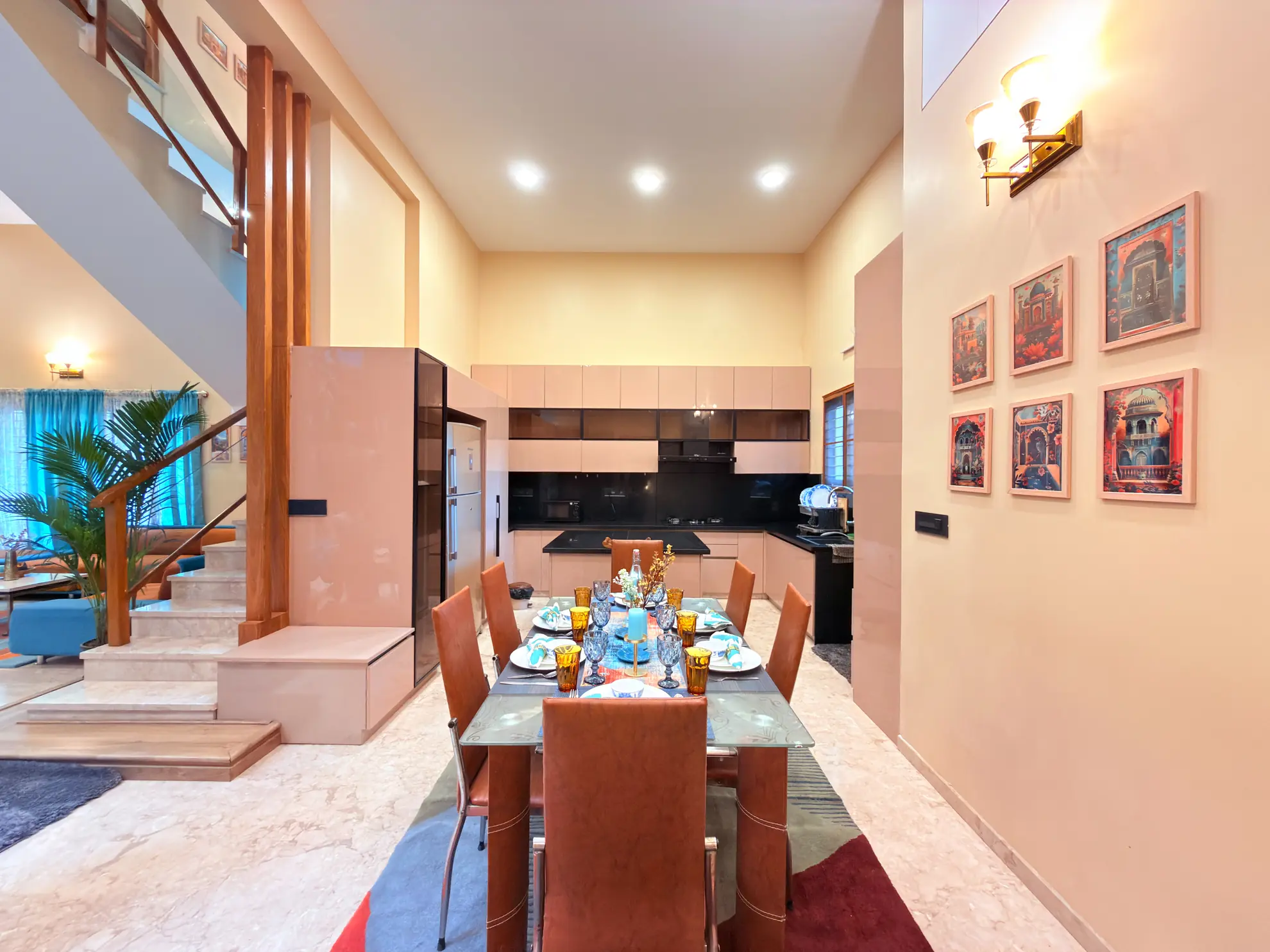 Aurora Heights – 4BHK Luxury Villa with Private Theatre — Dining Area